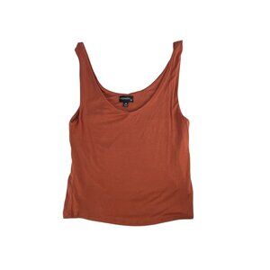 Originality Girls Tank Top XS Rust Orange Sleeveless Scoop Neck Casual Lightweig